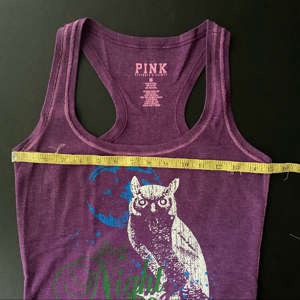 Victoria’s Secret PINK Night Owl Sleep Tank Vintage Y2K - Picture 2 of 5